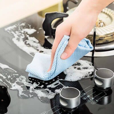 1Set/5 Pcs Kitchen Towel Cleaning Cloth For Window Glass Car