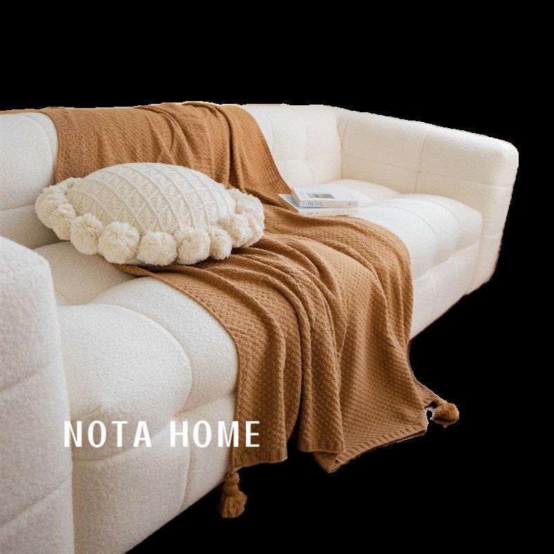 波西米亚沙发毯奶油风空调毯高级感冬季加厚盖毯单人斗篷披肩毛毯,床上用品,休闲毯/毛毯/绒毯,淘宝优惠券,粉丝福利购,淘宝优惠卷