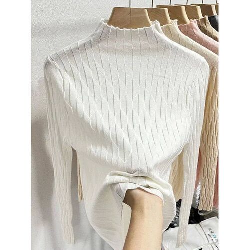 Womens Autumn Winter 2025 High Collar Inner Wear Tops