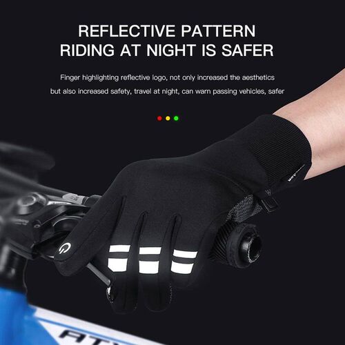 Autumn Winter Warm Cycling Gloves Water Windproof Touchscree