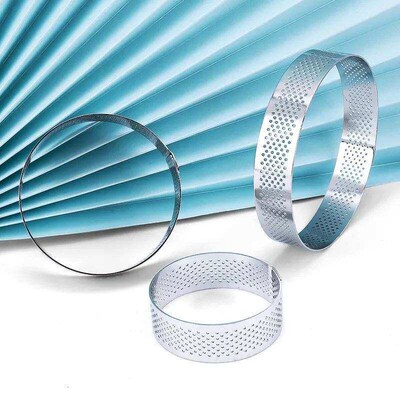 6 8 10 CM Stainless Steel Tart Mold Ring Tartlet Cake Mousse