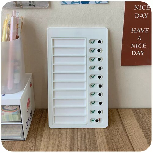 Memo Plastic Board Daily Task Planning Board Blank RV CHELIS