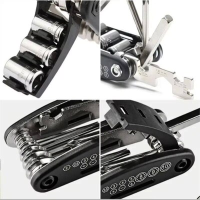 16 in 1 Bike Multitool Portable Multi-Functional Tools Emerg
