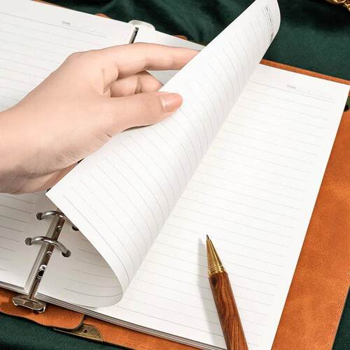 A5 thickened notebook leather loose-leaf work notepad studen