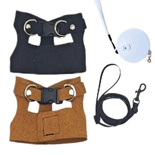 Bearded Dragon Rope And Harness Set Adjustable PU Leather
