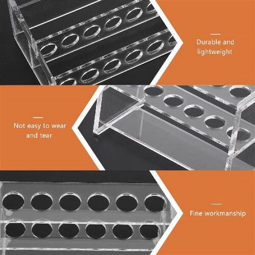 Durable Acrylic Test Tube Rack 2 Layer Centrifuge Tube