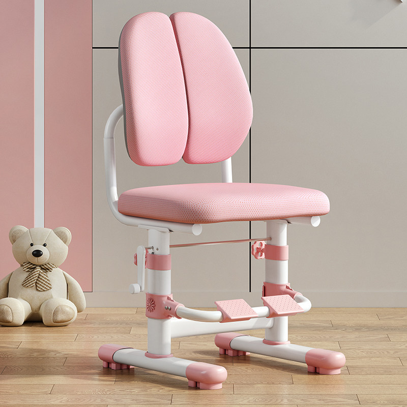 儿童学习椅中小学生写字椅矫正坐姿家用座椅可升降调节靠背脚踏凳,住宅家具,儿童学习椅,淘宝优惠券,粉丝福利购,淘宝优惠卷