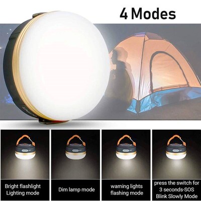 1800mAh USB Rechargeable Portable Flashlight Camping equipme