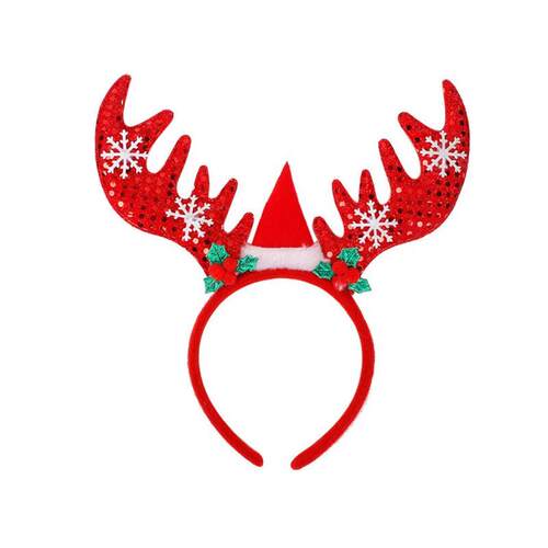 Christmas hair band, antler head buckle, party decoration