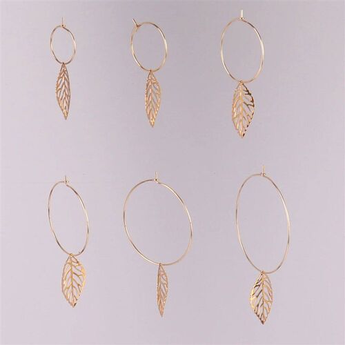 20pcs/Lot 316 Stainless Steel Big Circle Wire Loop Hoops Ear