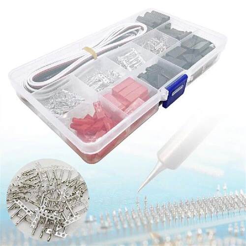 400pcs Servo Connector Socket Crimp Pin Cable Kit 22AWG