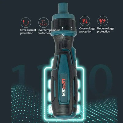 3.6V 1300mAh Ratchet Screwdriver Set Large Torque Manual Ele