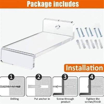 Multi Purpose Wall Mounted Display Stand Stylish Acrylic