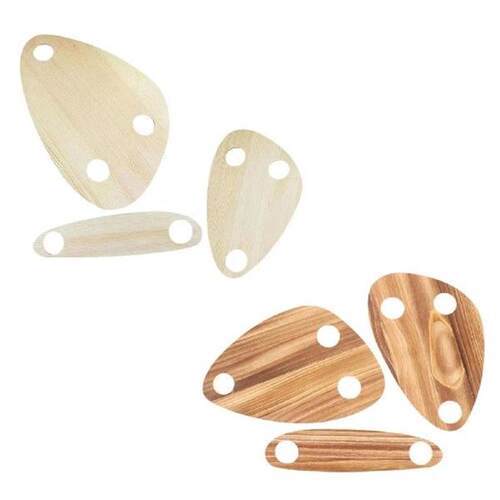 3Pcs Wine Bottle Topper Serving Tray Set Mini Wine Table