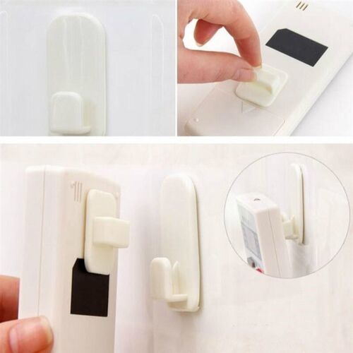 2Pairs Plastic y Hooks for TV Air Conditioner Remote Control