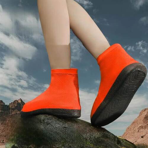 1 Pair Latex Waterproof Shoe Covers Anti-Slip Reusable for O