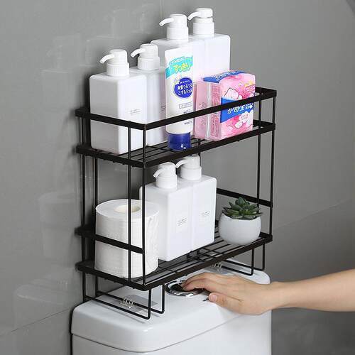 Bathroom toilet rack washing machine large storage shelf