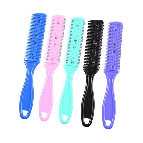 Double-sided Knife Hair Cutting Comb + Stainless Steel Doubl
