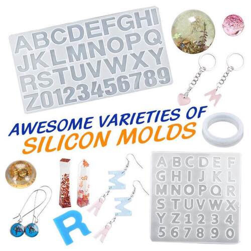 Transparent Epoxy Resin Casting Molds Kit Silicone Mold With