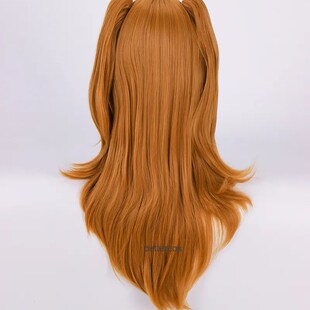 Wig Cosplay EVA Asuka Langley Soryu Kualitas Tinggi Jingga P