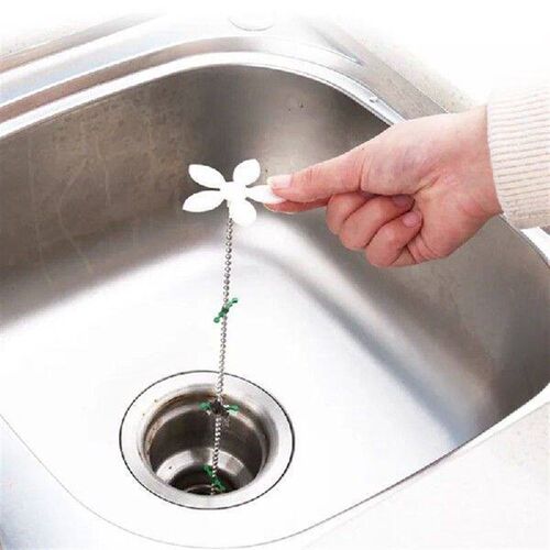 1~5Pcs Pipe Dredging Brush Bathroom Hair Sewer Sink