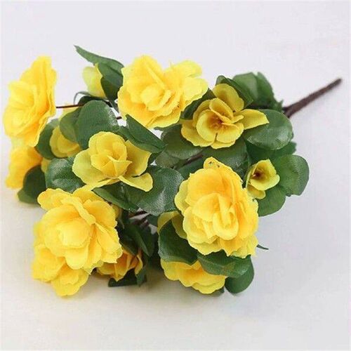 Silk Begonia Bush  Artificial Flowers Outdoor Dcor
