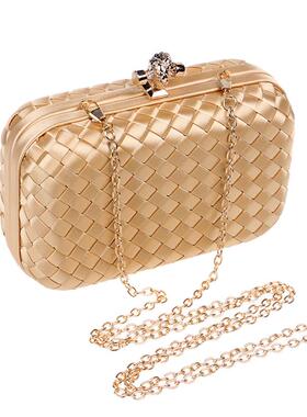 Clutches Women  Cross-border Popular Dinner Bag Weaving Wome