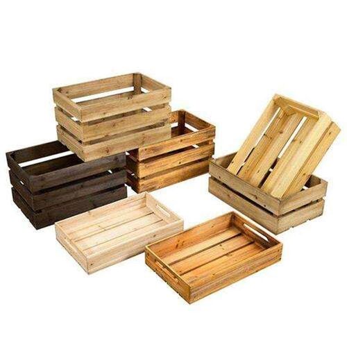 solid wood storage box retro storage box wooden crate wedd