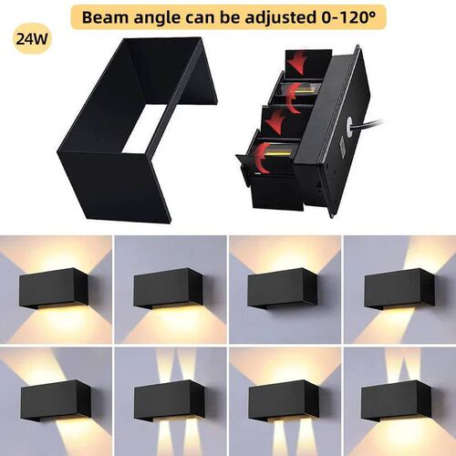 Aluminum Led Outdoor Wall Light Waterproof Porch Garden Ligh