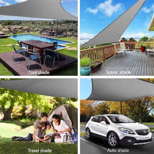 Triangle sunshade, waterproof candle, outdoor water garden,