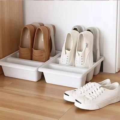 1-10 PCS Space-Saving Stackable Shoe Rack Organizer  Large S