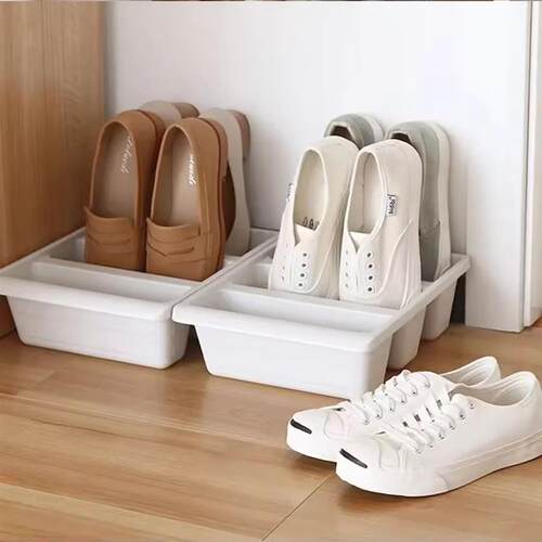 1-10 PCS Space-Saving Stackable Shoe Rack Organizer  Large S