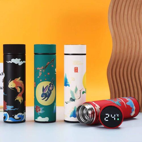 Creative National Water Bottle 304 Stainless Steel Intellige