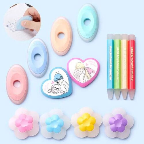 Creative Neutral Erasable Pen Special Rubber Color Oval/love