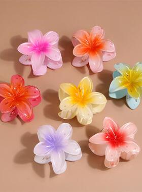 Fashion Women Flower Hair Clips Bohemia Egg Flower Barrettes