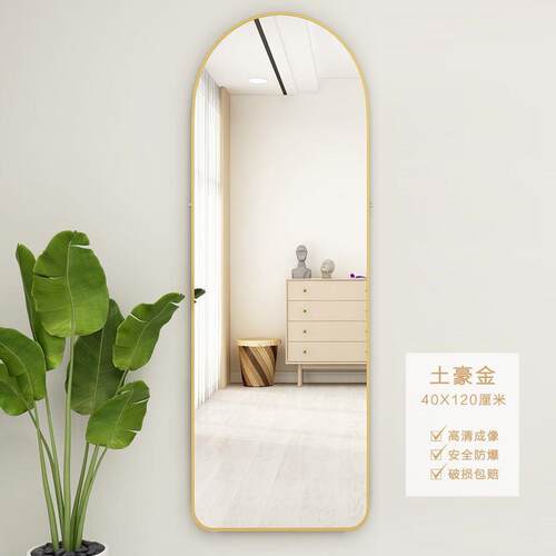 Mirrors Aluminum Alloy Piering Mirror Wall-mounted Full-Body