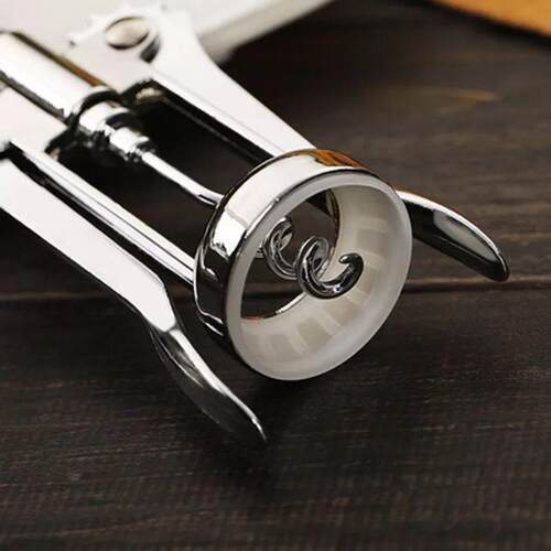 Red Wine Bottle Opener Wing Corkscrew - 2-in-1 Beer Opener