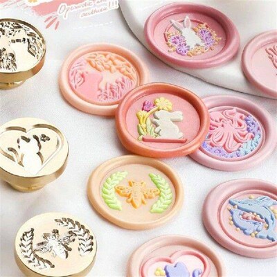 Wax Seal Stamp DIY Animals Scraping Stamps Sealing Wax
