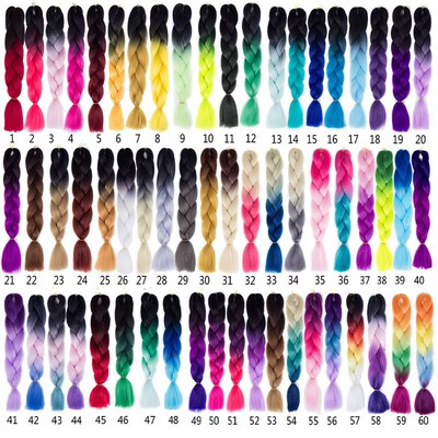 脏辫xpression twist Braids hair ombre braid jumbo expression