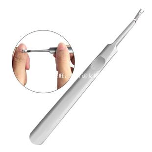 stainless steel cuticle remover pusher dead in fork manicu