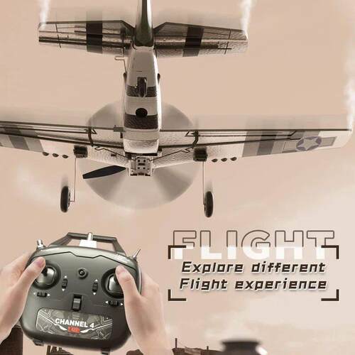 P51D RC Plane 2.4G 4CH 6G/3D Model Six-Axis RC Airplane Elec