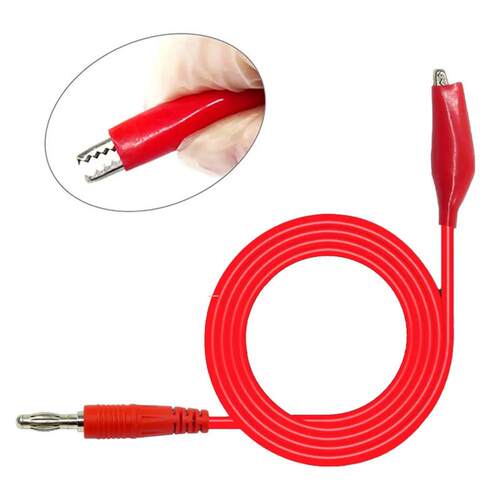 4mm Alligator Cilp To Banana Plug Test Cable Lead Connector