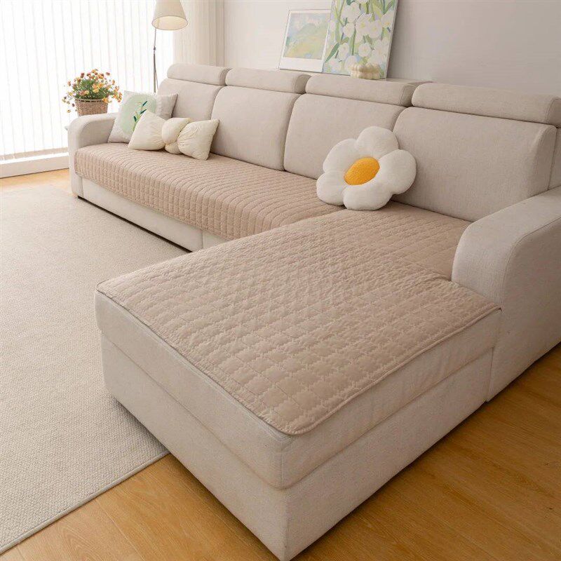 2pcs/Set Simplized Waffle Quilting Sofa Cover for Lounge Sof图片