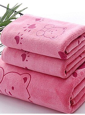 3PCS Shower Towels Bath Towel Men Women Towels Bathing Hotel