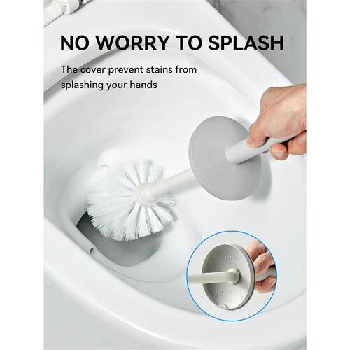 Plastic Toilet Brush With Standing Base Long Handle Toilet C