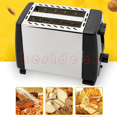 Bread toaster Bread machine 2 slice stainless maker steel