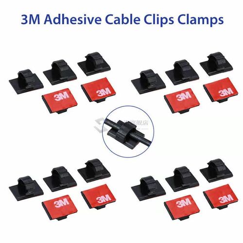 20Pcs 3M Self-adhesive Wire Tie Cable Clamp s Holder for Car