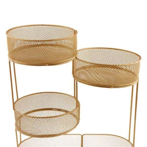 Worktop Fruit Basket Fruit Bowl Holder Serving Tray Metal