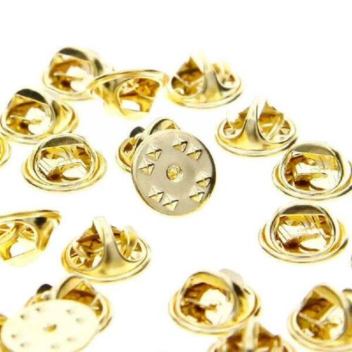 50pcs Nail Tie Tack Lapel Pin Back Clutch Scatter Butterfly