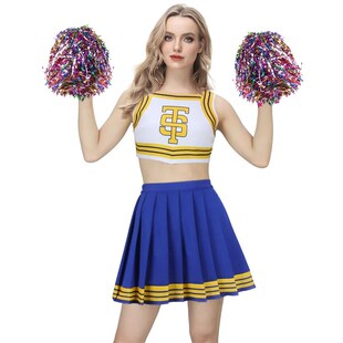 Taylor Cheerleader seragam TS mengocokkannya pakaian pemandu